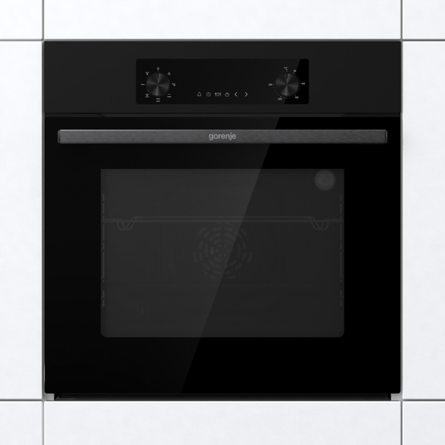 Вбудована духовка Gorenje BO6635E01B Електрична 61 л Чорний - зображення 7