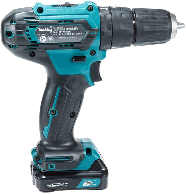 Акумуляторний дриль-шуруповерт Makita CXT HP333DWAE 12 V 2 x 2 Ah (0088381872973) - зображення 6
