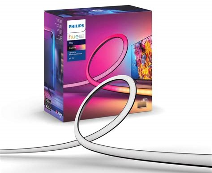 Taśma LED inteligentna Philips Hue Play Gradient Lightstrip 55 cali EU (8718699784751) - obraz 1