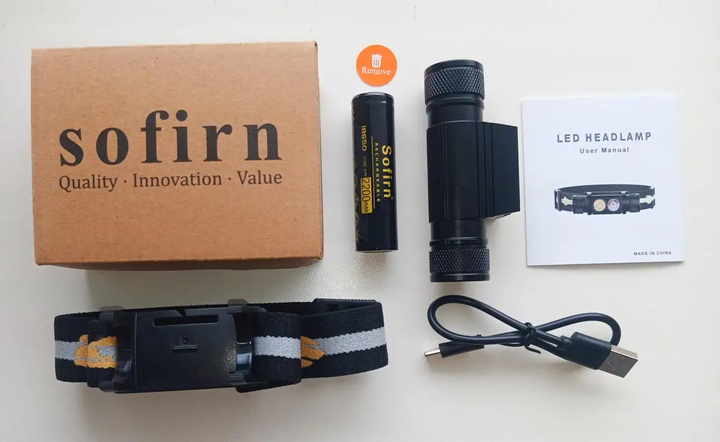 Налобный фонарь Sofirn H25LR 18650/3000mAh с красным светом 660лм USB Type-C - Фото 8 Налобный фонарь Sofirn H25LR 18650/3000mAh с красным светом 660лм USB Type-C - изображение 8
