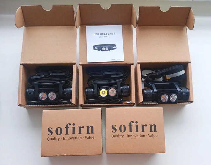 Налобный фонарь Sofirn H25LR 18650/3000mAh с красным светом 660лм USB Type-C - Фото 9 Налобный фонарь Sofirn H25LR 18650/3000mAh с красным светом 660лм USB Type-C - изображение 9