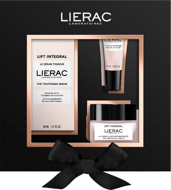 Zestaw do pielęgnacji twarzy Lierac Lift Integral Serum 30 ml + Krem na dzień 20 ml + Krem pod oczy 7.5 ml (3701436927523) - obraz 1