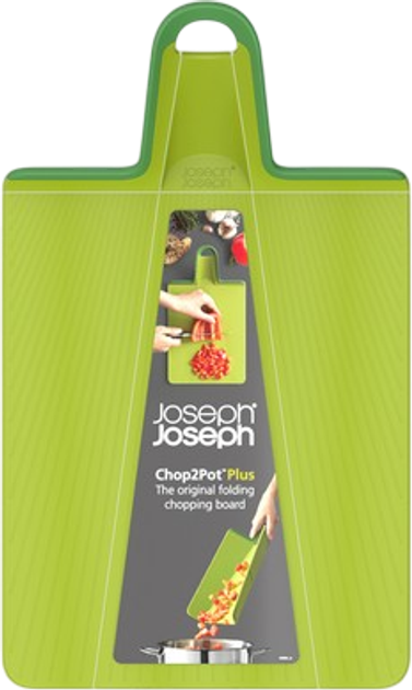 Обробна дошка Joseph Joseph Chop2Pot Plus Regular зелена 21.8 x 38 см (5028420005059) - зображення 13