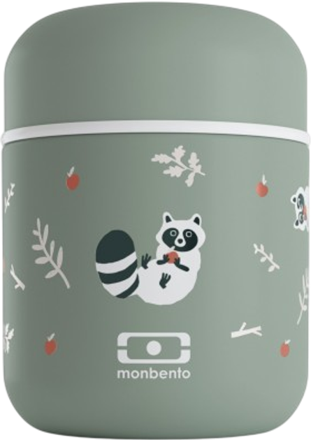 Termos obiadowy Monbento Capsule Graphic Racoon dziecięcy 0.28 l (3760192689465) - obraz 2