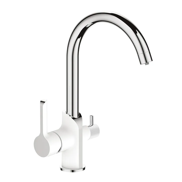 Кухонний змішувач на дві води Mixxus Premium Edem 021 (White) (MI5924) - Фото 1 Кухонний змішувач на дві води Mixxus Premium Edem 021 (White) (MI5924) - изображение 1