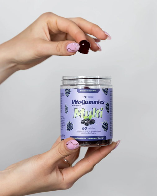 Харчова добавка Noble Health Мультивітаміни VitaGummies 60 желейок (5906630601370) - зображення 5