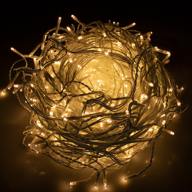 Kurtyna świetlna Springos CL0201 Sople 200 LED Ciepła biała (5907719412740) - obraz 8