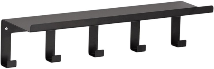 Wieszak na ścianę Zeller Nordic Space z półeczką 5 haczyków 40 x 10 x 11 cm (4003368138183) - obraz 1