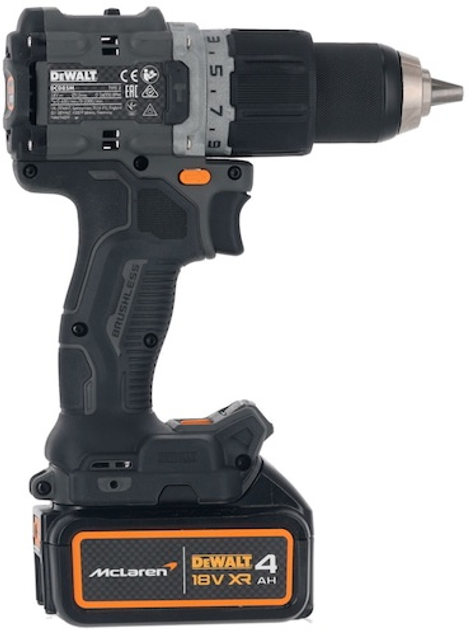 Wiertarko-wkrętarka akumulatorowa DeWalt x McLaren F1 Team DCD85MM2T-QW 18 V 2 x 4 Ah (5054905326586) - obraz 5