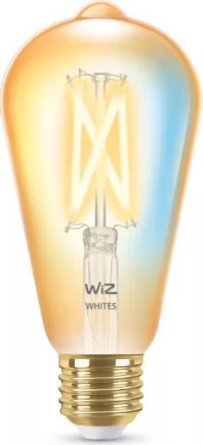 Розумна лампочка WIZ Wi-Fi BLE 50W ST64 E27 920-50 Amb 1PF/6 (871869978723302) - зображення 1