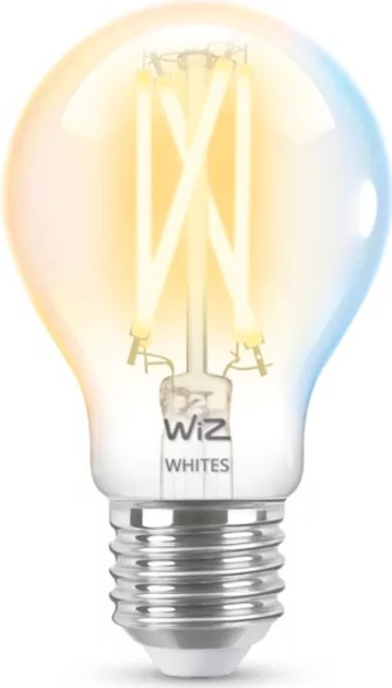 Розумна лампочка WIZ Wi-Fi BLE 60W A60 E27 927-65 CL 1PF/6 (871869978715802) - зображення 1
