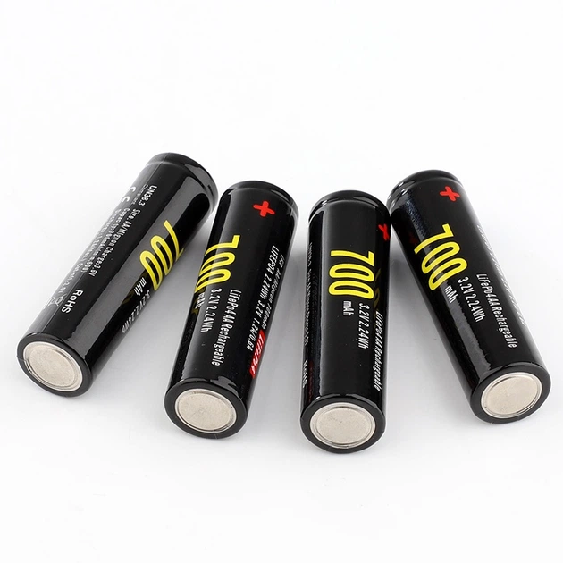 Аккумулятор 14500/AA LiFePo4 Soshine набор 4шт 14500-3.2-700 +2 обманки, 700mAh, 1.4A, 3.6/3.2/2.5V, Black, Box - Фото 4 Аккумулятор 14500/AA LiFePo4 Soshine набор 4шт 14500-3.2-700 +2 обманки, 700mAh, 1.4A, 3.6/3.2/2.5V, Black, Box - изображение 4