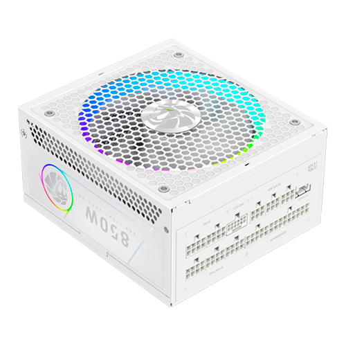 Блок питания GameMax RGB PRO 850G WH Белый 850W ATX 3.1 модульный 80+ Gold 140 мм вентилятор подсветки RGB для ПК (RGB PRO 850G WH) - изображение 7