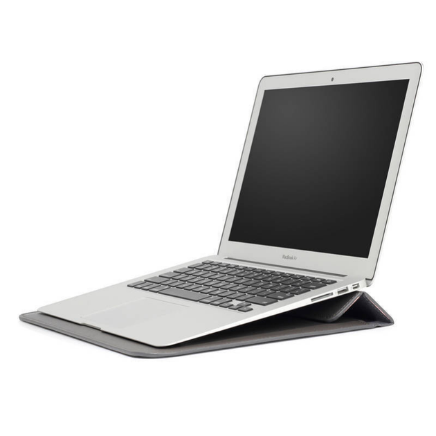 Чохол-конверт-підставка xVibe Leather PU для MacBook ноутбука планшета 13"-14.2" Grey - изображение 4