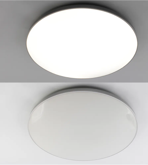 Управляемый светодиодный светильник-люстра Esllse MOON 50W 3000-6500K R-ON/OFF-380x65-WHITE/SILVER-220-lP40 - изображение 5
