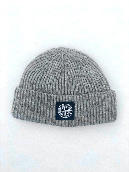 Шапка Stone Island Grey Сірого кольору - Фото 1 Шапка Stone Island Grey Сірого кольору - зображення 1