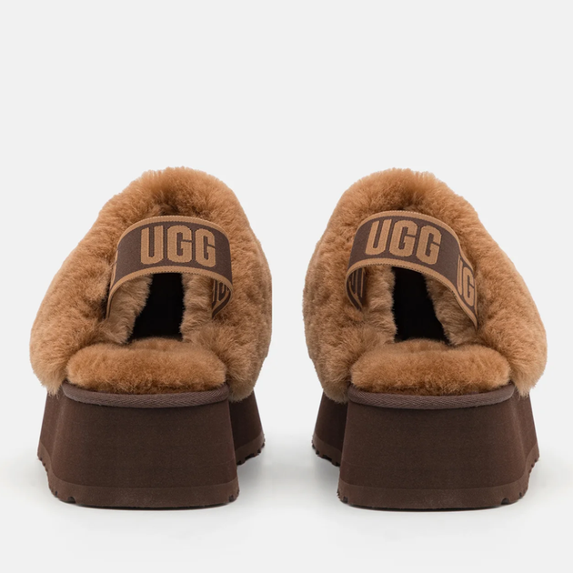Жіночі уггі Сандалі Платформа Темно Коричневі Замша UGG Funkette Slippers Platform Chocolate (38, темно коричневий) - Фото 3 Жіночі уггі Сандалі Платформа Темно Коричневі Замша UGG Funkette Slippers Platform Chocolate (38, темно коричневий) - изображение 3