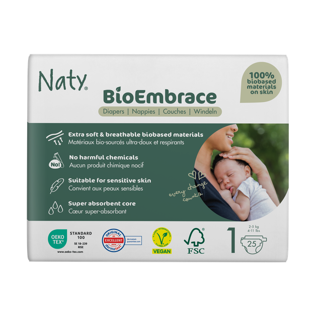 Органічний набір для новонароджених Eco by Naty "0% пластику на шкірі малюка" - зображення 10