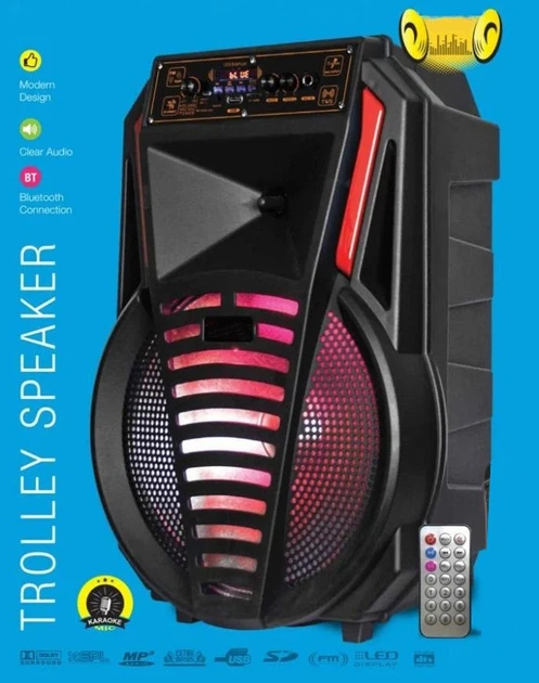 Портативна колонка BIG PREDATOR-X12 75W, USM/MP3/FM/Bluetooth - зображення 2