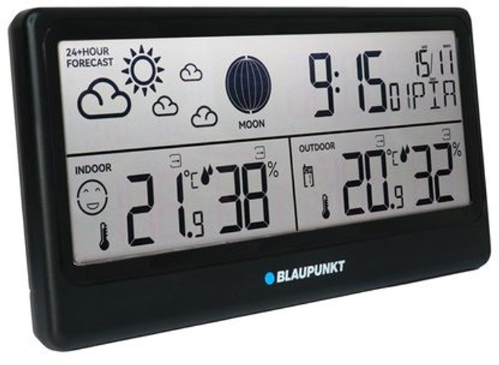 Stacja pogodowa Blaupunkt WS20BK Black (5901750508073) - obraz 2