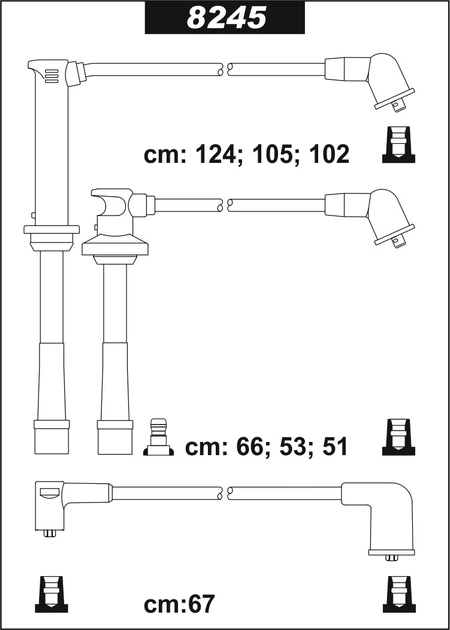 Провода высоковольтные премиум MAZDA 323 V, 626 IV, MX-3, MX-6