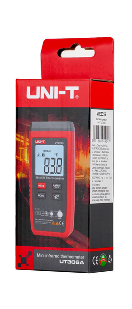 Вимірювач температури Uni-T інфрачервоний UT306A (5901890044547) - зображення 5