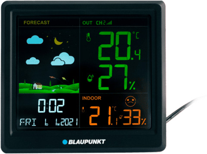 Метеостанція Blaupunkt WS25BK Black (5901750508097) - зображення 2