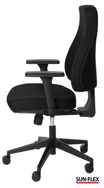 Офісне крісло Sun-Flex Officechair MB 250405 Black (7350042902811) - зображення 3