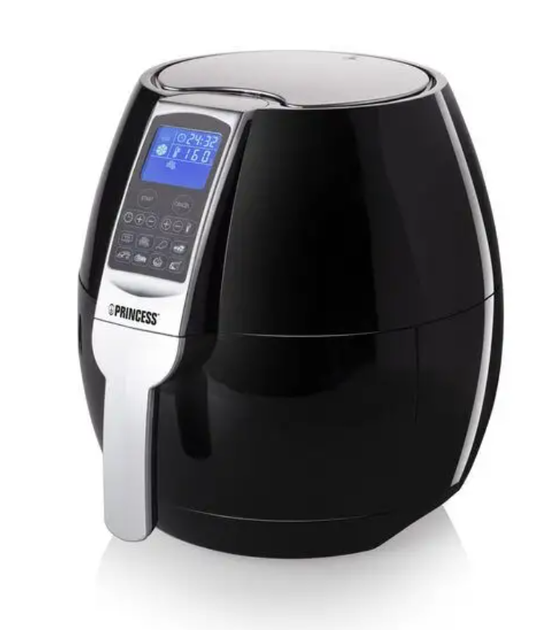 Фритюрниця Princess Air Fryer 182020, 1500 Вт, 3,2 л (0,8 кг), 8 програм, електронне керування, таймер, РК дисплей, чорна - изображение 3