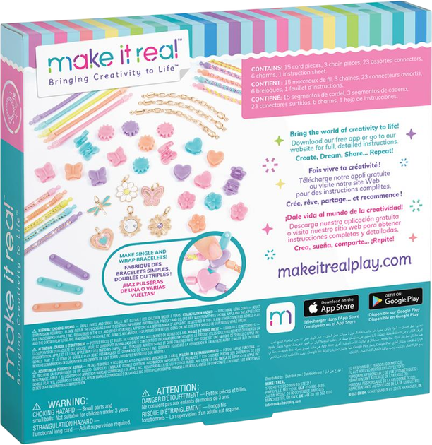 Набір для створення шарм-браслетів Make It Real Стильні ланки MR1735 (695929017354) - зображення 2
