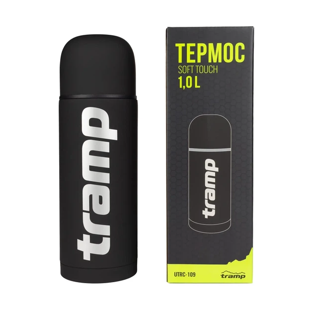 Термос туристичний TRAMP Soft Touch 1 л UTRC-109 black (UTRC-109-black) - Фото 3 Термос туристичний TRAMP Soft Touch 1 л UTRC-109 black (UTRC-109-black) - зображення 3