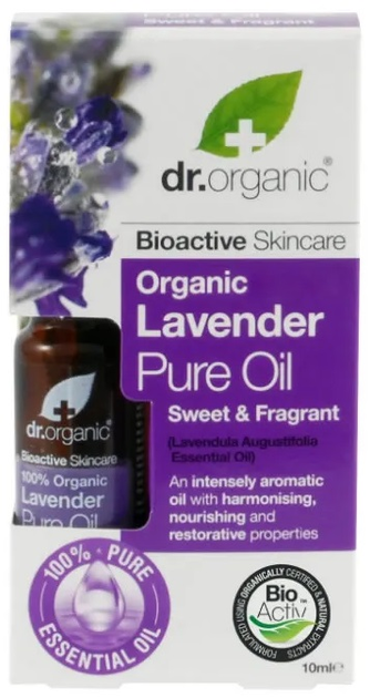 Лавандова олія Dr. Organic Lavender 10 мл (5060176671867) - зображення 1