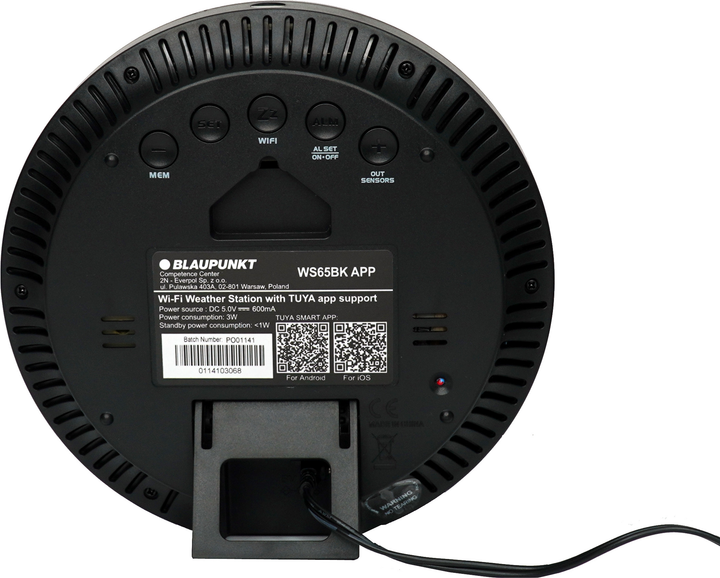 Метеостанція Blaupunkt WS65BK APP (5901750508127) - зображення 3