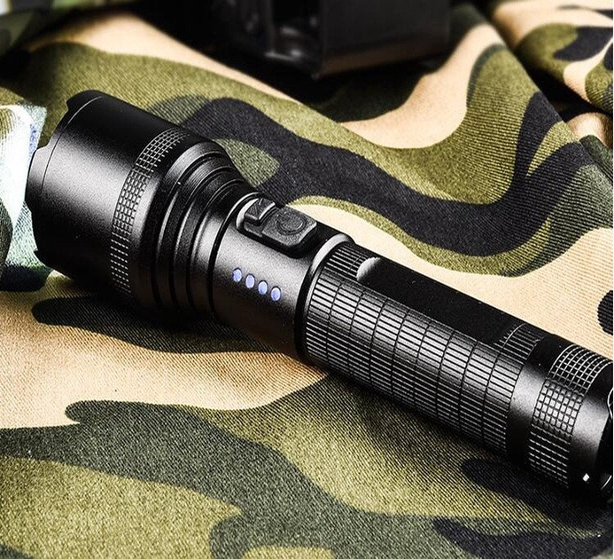 Ліхтарик акумуляторний Standart LED SD-6042 Чорний (4772013278238) - зображення 2