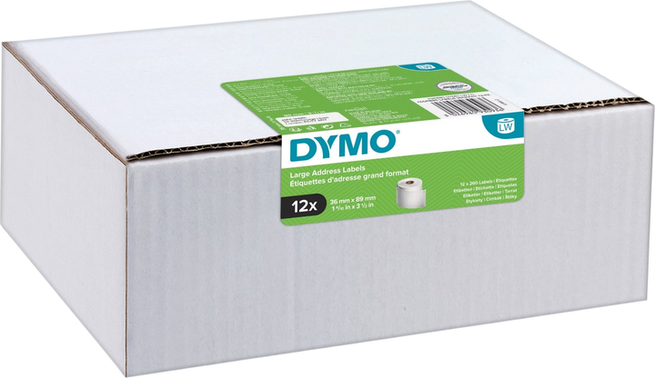 Термоетикетки Dymo Value Pack 2093093 89 x 36 мм 260 шт. White (3026980930936) - зображення 2