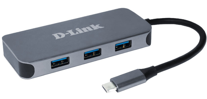 USB-хаб D-Link DL-DUB2335 5 ports USB-C HDMI RJ45 USB-A Grey - зображення 1