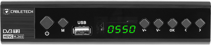 Tuner cyfrowy Cabletech URZ0336C DVB-T/C Hevc H.265 10bit (5901890111171) - obraz 2