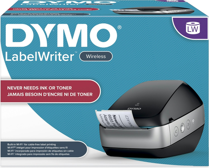 Принтер етикеток Dymo LabelWriter Wireless Black (2000931) - зображення 2