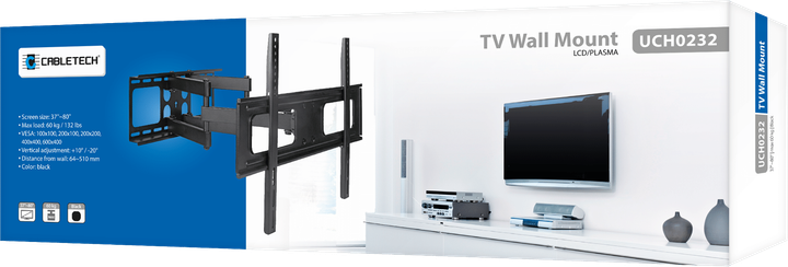 Uchwyt do telewizora Cabletech UCH0232 37-80" (5901436709695) - obraz 5