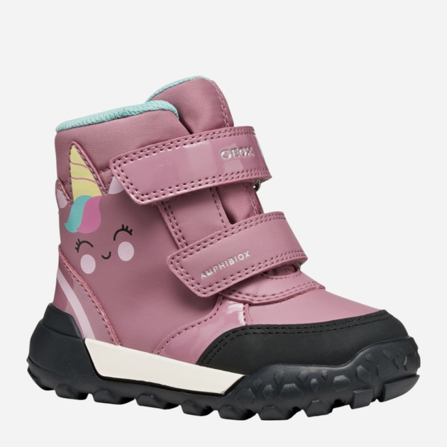 Дитячі демісезонні черевики для дівчинки Geox B Trekkyup Girl B Ab B566MD-054FU-C8006 25 Рожеві (8058192465239) - зображення 2
