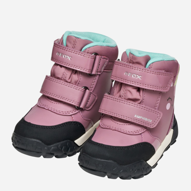 Дитячі демісезонні черевики для дівчинки Geox B Trekkyup Girl B Ab B566MD-054FU-C8006 27 Рожеві (8058192465253) - зображення 5