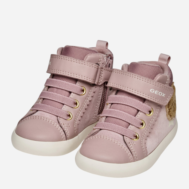 Sneakersy dziecięce wysokie dla dziewczynki Geox B Gisli Girl B561MB-022BC-C8056 26 Różowe (8058192446122) - obraz 5