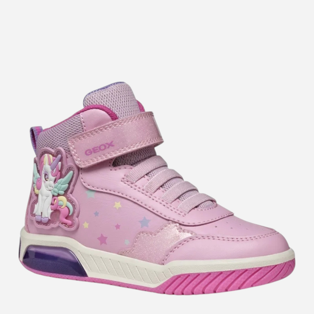 Sneakersy dziecięce wysokie dla dziewczynki Geox J Inek Girl J56ASA-0BCKC-C8206 26 Różowe (8058192429231) - obraz 2