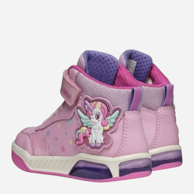 Sneakersy dziecięce wysokie dla dziewczynki Geox J Inek Girl J56ASA-0BCKC-C8206 26 Różowe (8058192429231) - obraz 3