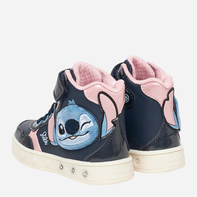 Sneakersy dziecięce wysokie dla dziewczynki Geox J Skylin Girl J568WH-0BCKN-C0694 25 Granatowe (8058192422034) - obraz 3