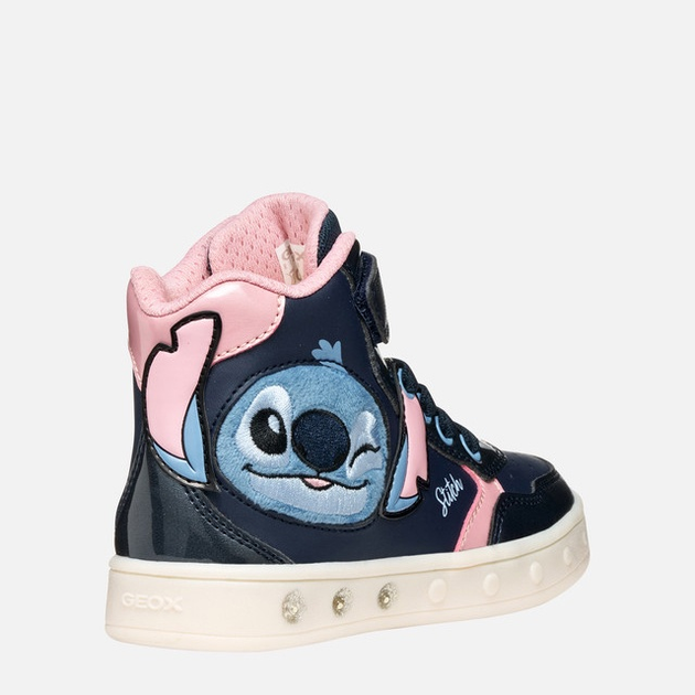 Sneakersy dziecięce wysokie dla dziewczynki Geox J Skylin Girl J568WH-0BCKN-C0694 25 Granatowe (8058192422034) - obraz 4