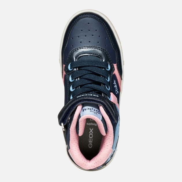 Sneakersy dziecięce wysokie dla dziewczynki Geox J Skylin Girl J568WH-0BCKN-C0694 26 Granatowe (8058192422041) - obraz 5