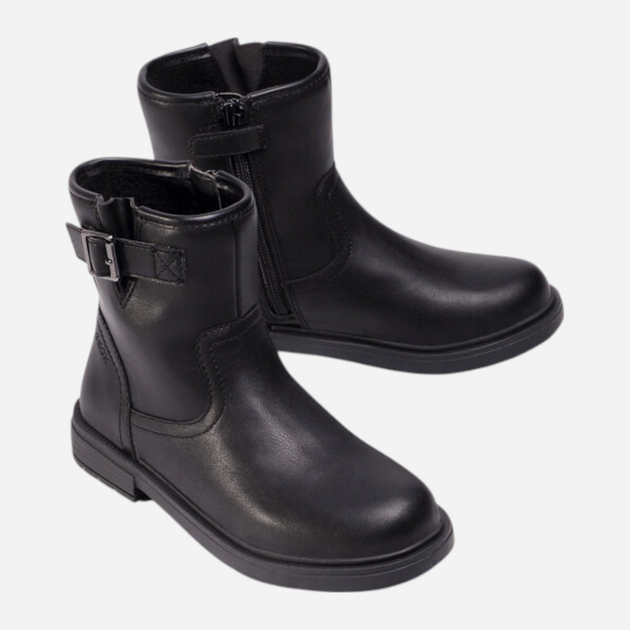 Підліткові демісезонні чоботи для дівчинки Geox J Eclair Girl J049QB-000BC-C9999 36 Чорні (8054730662535) - зображення 4