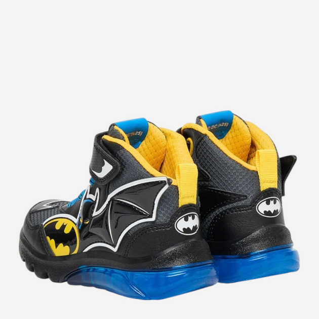 Buty sportowe młodzieżowe chłopięce za kostkę, świecące, zapinane na rzepy Geox J Ciberdron Boy J56LBE-0BC14-C0054 32 Czarne (8058192513213) - obraz 3