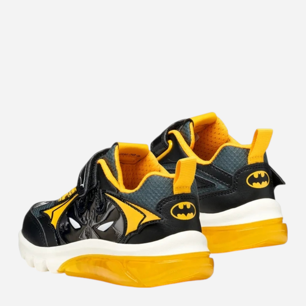 Buty sportowe młodzieżowe chłopięce na rzepy świecące Geox J Ciberdron Boy J56LBC-0BC14-C0054 35 Czarne (8058192456060) - obraz 3